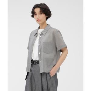 ブラウス シャツ 半袖 SOFT COTTON CHECK レディース