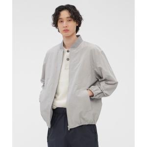 【MHL.】リネン×コットン生地ウエストコード付き短丈ブルゾン　ホワイト MHL.（エムエイチエル）の「WORKWEAR COTTON LINEN（ブルゾン）」 - WEAR