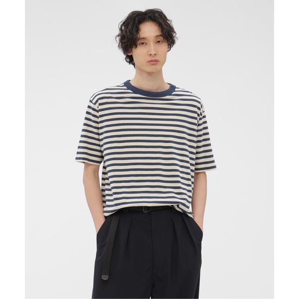tシャツ COTTON LINEN STRIPE JERSEY メンズ