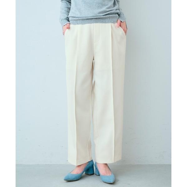 スラックス パンツ ＩＥＤＩＴ　撥水（はっすい）加工＆ＵＶカットがうれしい　コーデに抜け感つくる美脚...