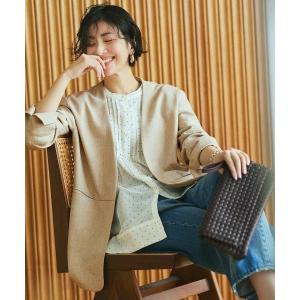 IEDIT（イディット） ジャケット ノーカラージャケット 品よくこなれる