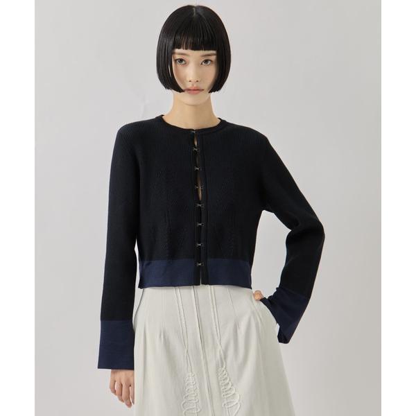 カーディガン 「TAN/タン」「STUDIOUS別注」CARDIGAN/リブニットカーディガン レデ...