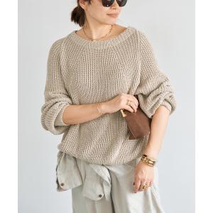 ニット セーター * Lily Linen アゼ プルオーバー レディース