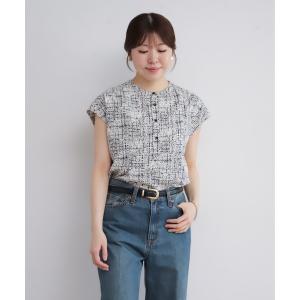 ブラウス シャツ 「予約」テクスチャーPT　フレンチブラウス レディース