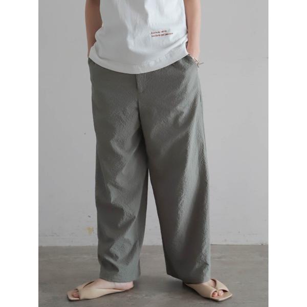 ワイドパンツ パンツ ポリグリッド　ワイドパンツ レディース