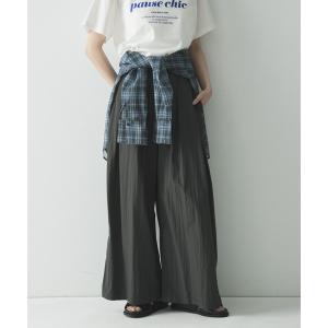 パンツ 「UR TECH」ギャザーワイドパンツ レディース