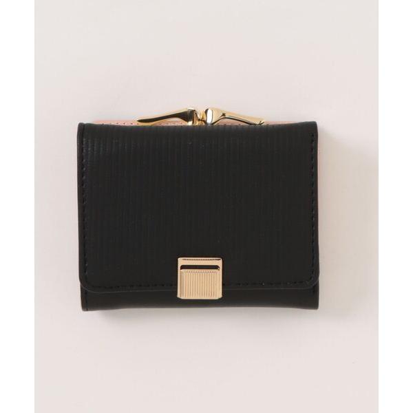 財布 がま口三つ折り財布 レディース