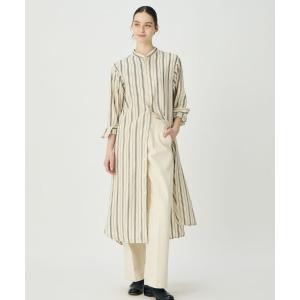 ワンピース オフィサーシャツワンピース(ストライプ)(WOMEN)
