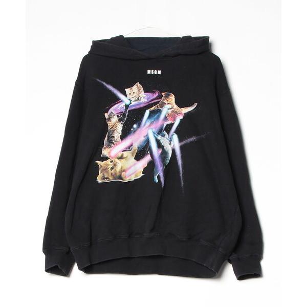 「MSGM」 プルオーバーパーカー S ブラック レディース