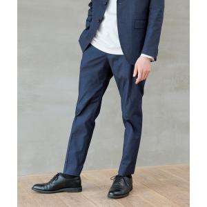 「GLOBAL WORK」 スラックス - ネイビー メンズ