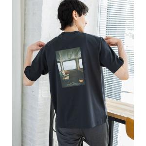 「GLOBAL WORK」 半袖Tシャツ LARGE チャコールグレー メンズ