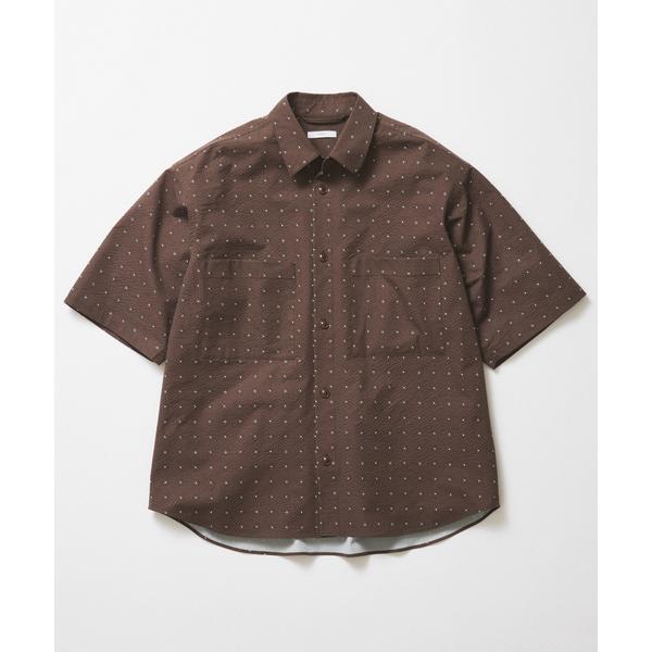 シャツ サッカー プリント ハーフスリーブ シャツ メンズ レディース