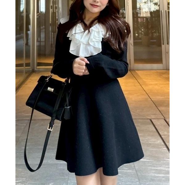 「rienda」 コンビワンピース FREE ブラック レディース