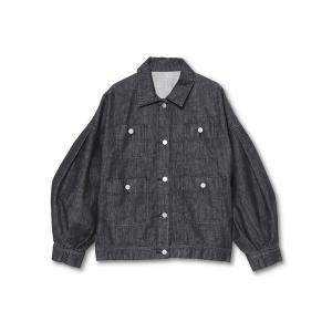 「Re.Verofonna」 デニムジャケット MEDIUM ブラック レディース