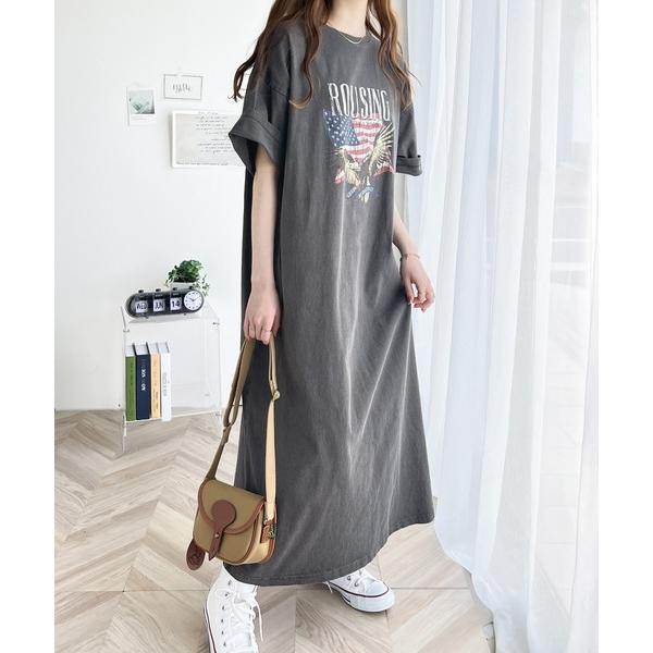 「Java」 Tシャツワンピース SMALL グレー レディース