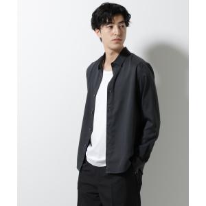「NANO universe」 長袖シャツ M スミクロ メンズ