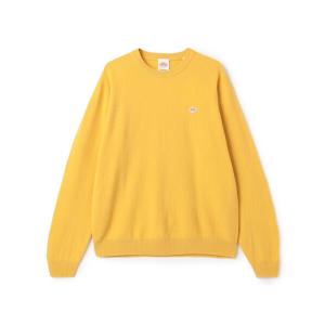 「DANTON」 長袖ニット 44 イエロー メンズ