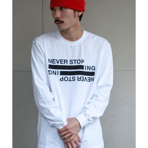 「THE NORTH FACE」 長袖Tシャツ M ホワイト メンズ