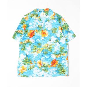 「MANGO」 半袖シャツ - ブルー メンズ
