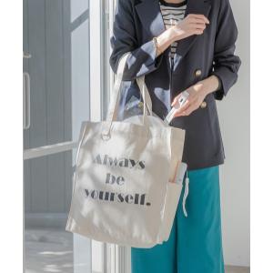 「GLOBAL WORK」 トートバッグ ONE SIZE オフホワイト レディース
