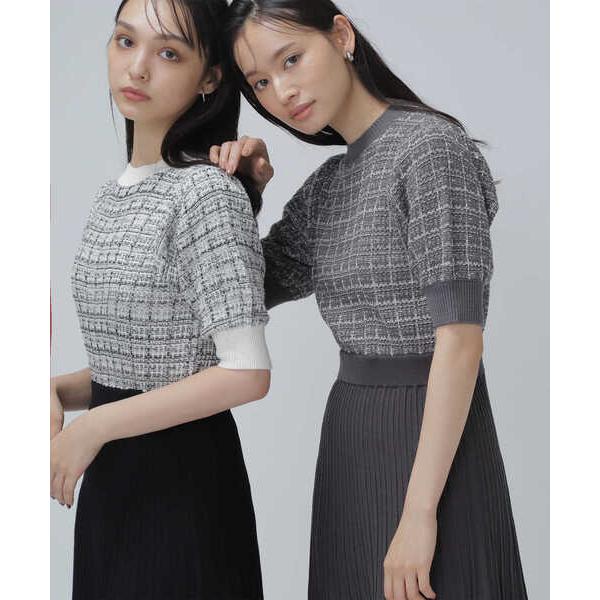 「NATURAL BEAUTY BASIC」 ニットワンピース MEDIUM ブラック系その他 レデ...