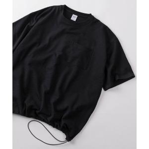 tシャツ 「84」スピンドル付き シアサッカー 無地 ポケット クルーネックTシャツ/ユニセックス/レディース/メンズ メンズ レディース