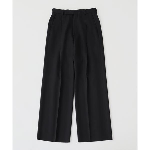 スラックス HUSBANDS（ハズバンズ）WIDE PLEATED TROUSERS IN 4-PL...