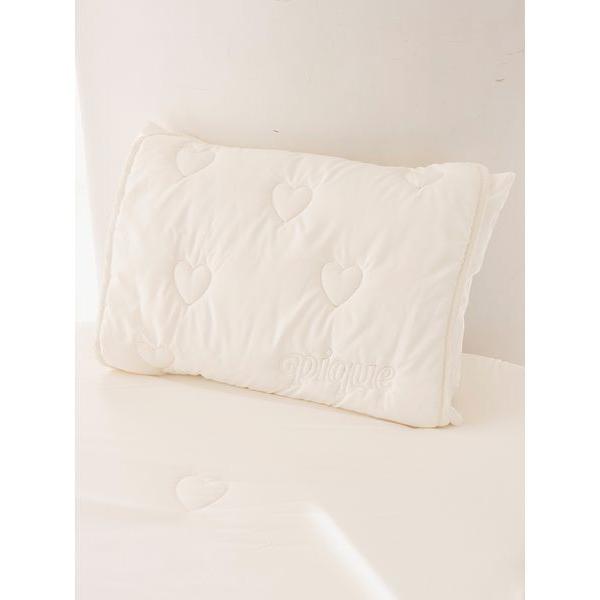 ベッド 寝具 「Sleep」ハートロゴピローパッド