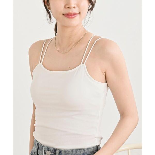 キャミソール カップ付きバッククロスキャミソール