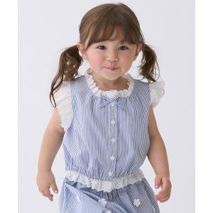 ブラウス シャツ 「リンク」コットンレーストップス キッズ 子供服 女の子｜ZOZOTOWN Yahoo!店