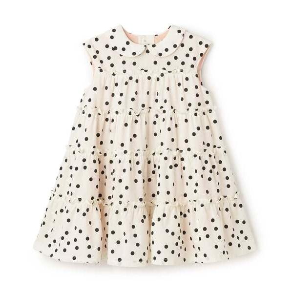 ワンピース ドットティアードワンピース キッズ 子供服 女の子