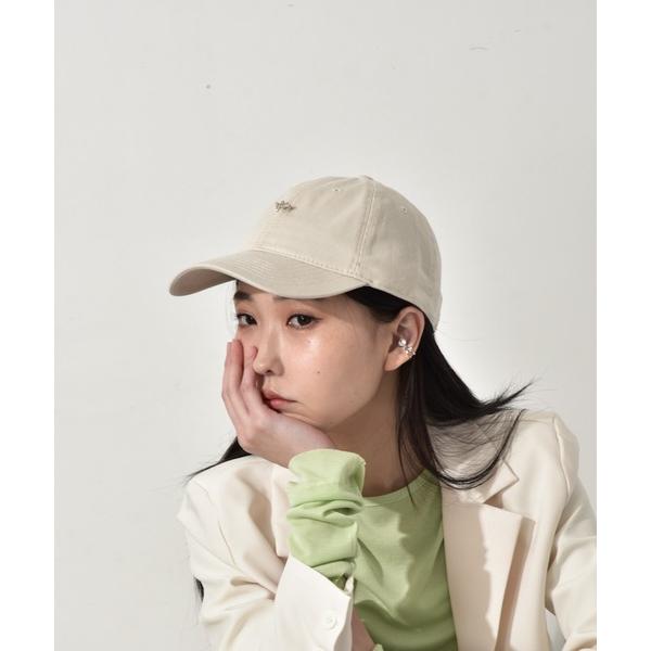 uvカット キャップ 帽子 タイニーピン付きワイドブリムキャップ レディース