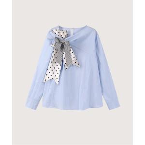 ブラウス シャツ Mix Ribbon Attack Shirt レディース