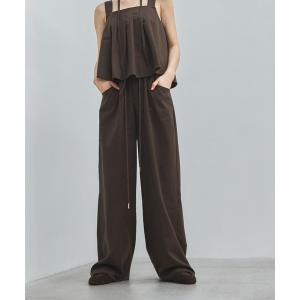 ワイドパンツ パンツ 「セットアップ可」リネンミ...の商品画像