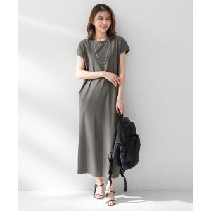 ワンピース 半袖 「接触冷感/UVカット/遮熱/抗菌防臭」ライトプレーティングワンピース