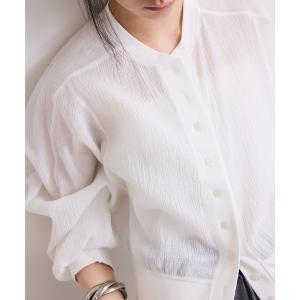 カーディガン 「WEB限定」メニーボタンリップルシアーカーディガン レディース