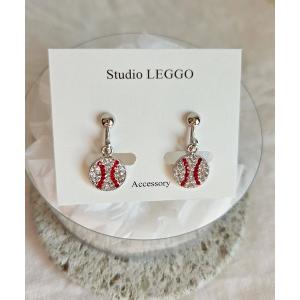 イヤリング Studio LEGGO/野球ボールデザインイヤリング レディース