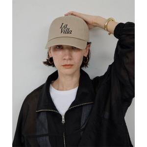 帽子 ハット ロゴキャップ「La villa」 レディース