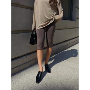 パンツ ストレッチカプリパンツ レディース