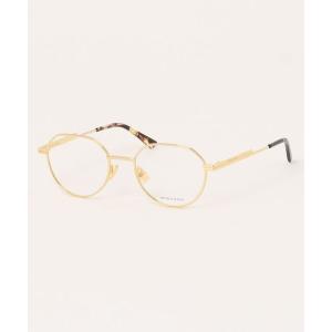 伊達メガネ メガネ 眼鏡 「BOTTEGA VENETA/ボッテガヴェネタ 」ラウンド メガネ BV1468O 001 51 ゴールド