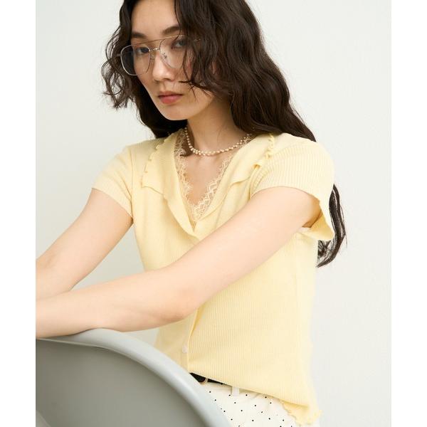 ニット セーター ソフトリブレースドッキングニット レディース