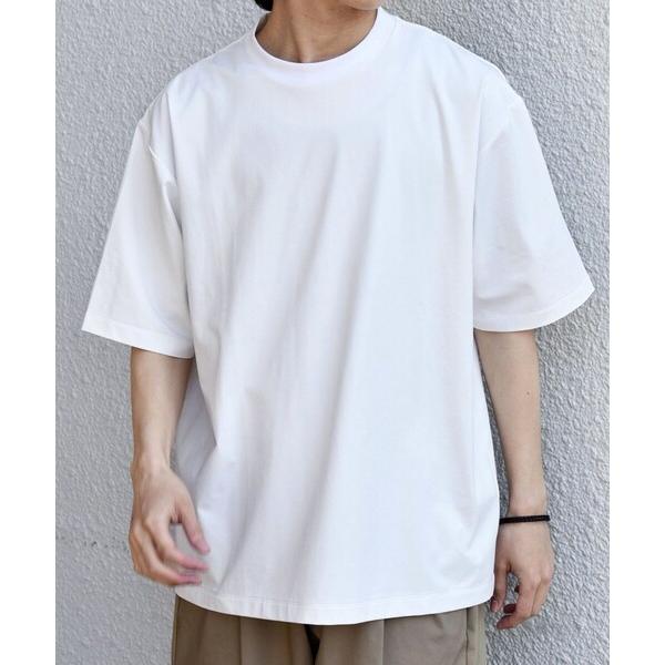 tシャツ SHIPS any:「遮熱」SOLAMENT(R) セミ モックネック リラックス Tシャ...