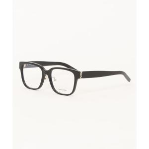 伊達メガネ メガネ 眼鏡 「SAINT LAURENT/サンローラン」スクエア メガネ SL M165/F 001 54 ブラック レディース メンズ