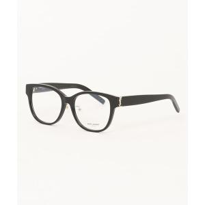 伊達メガネ メガネ 眼鏡 「SAINT LAURENT/サンローラン」スクエア メガネ SL M168/F 001 55 ブラック レディース メンズ