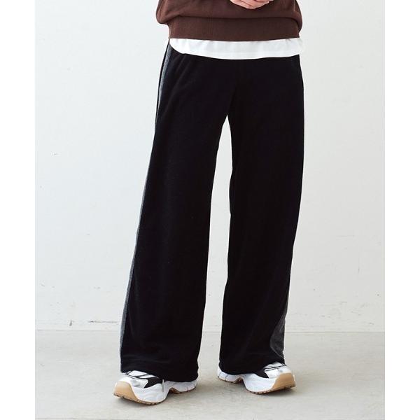 ワイドパンツ パンツ 「低身長／高身長サイズあり」リブ　イン　コンフォート　大人の抜け感をつくる　す...