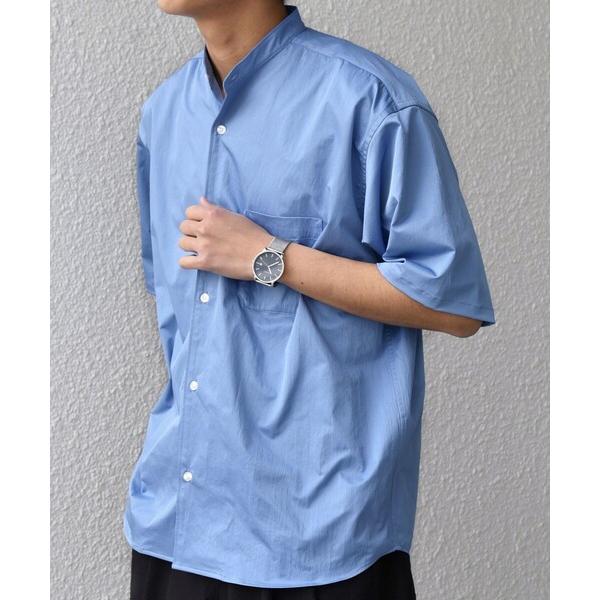 シャツ SHIPS any:「ストレッチ」Primeflex(R) JAPAN MADE バンドカラ...