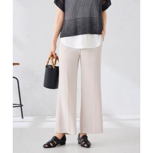 スラックス パンツ 「支持率NO.1/接触冷感/速乾/UVカット/イージーケア」スッキリ見えストレートパンツ レディース