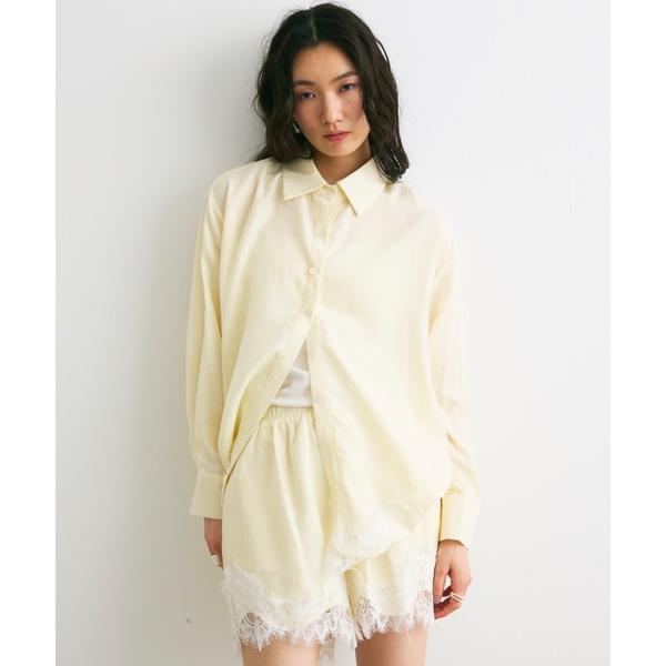 パンツ エアリーレースヘムショートパンツ レディース