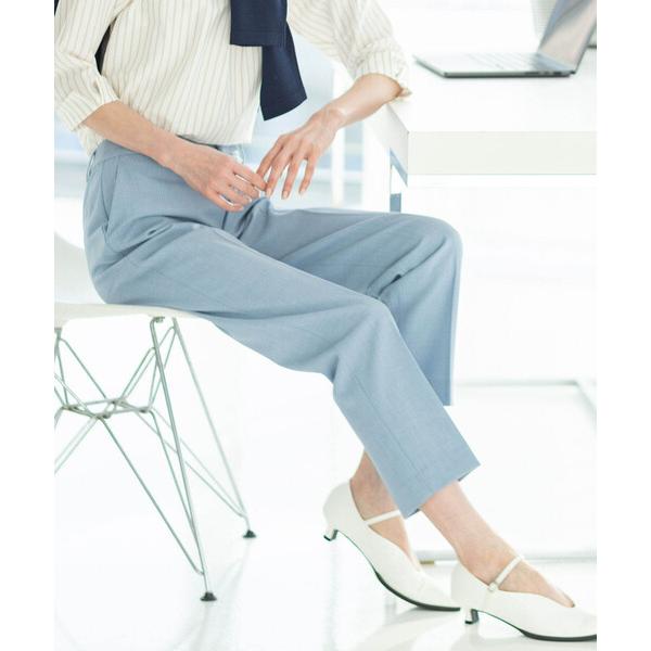 パンツ 「美モーション」ストレッチテーパードパンツ「後ろウエストゴム・大きいサイズあり」 レディース