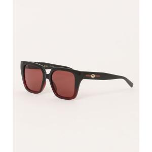 サングラス 「GUCCI/グッチ」スクエア サングラス GG2102S 004 54 ブラック レッド レディース メンズ